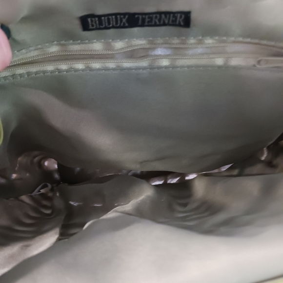 Bijoux Turner Ratan Handbag Beachbag Woven NWT Vacation Beach Summer Green - Picture 7 of 8